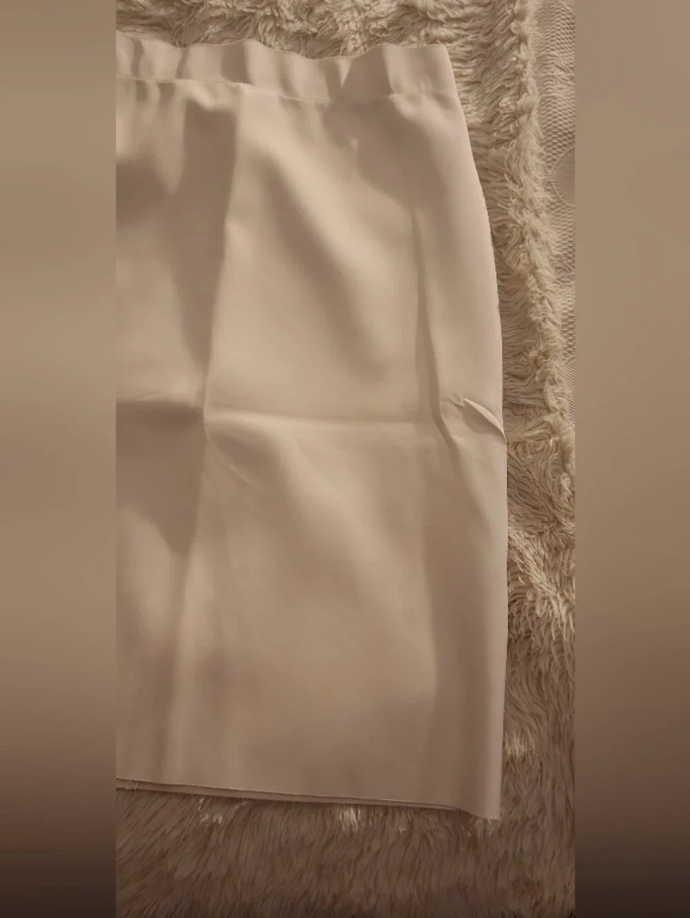 Helmut Lang Cream Pencil Skirt - Picture 2 of 4